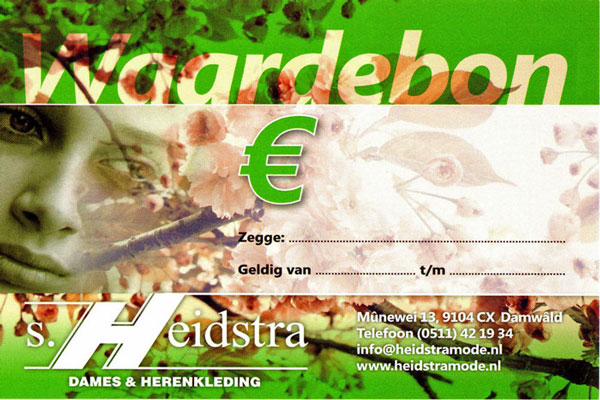 Besteed nu uw waardebon!